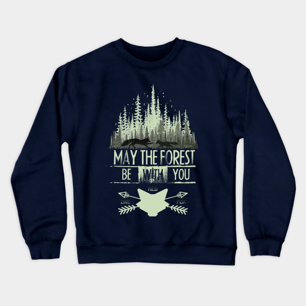 May The Forest Crewneck Sweatshirt by Bongonation